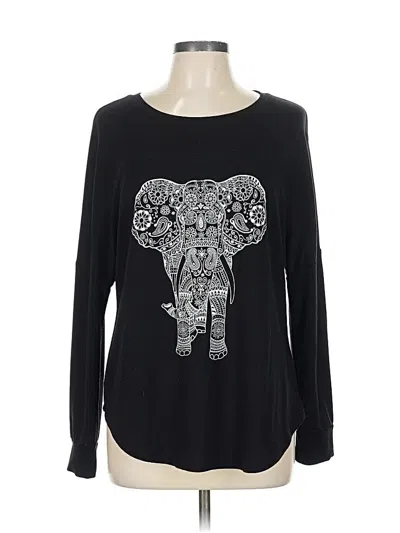 Pre-owned Wound Up Long Sleeve T-shirt In Black