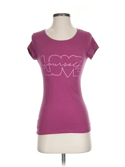 Pre-owned Wound Up Short Sleeve T-shirt In Purple