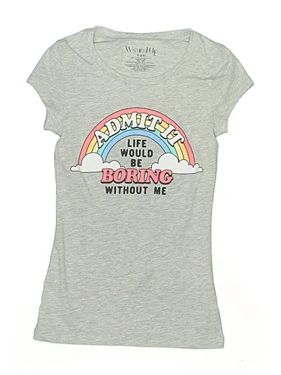 Pre-owned Wound Up Kids' Short Sleeve T-shirt In Gray