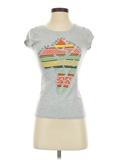 Pre-owned Wound Up Short Sleeve T-shirt In Gray