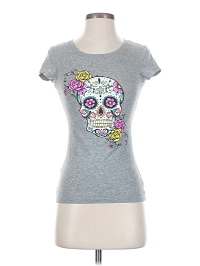 Pre-owned Wound Up Short Sleeve T-shirt In Gray