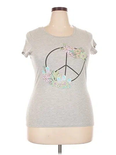 Pre-owned Wound Up Short Sleeve T-shirt In Gray