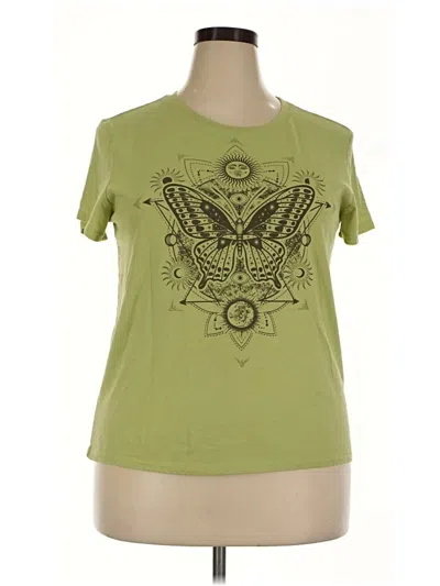 Pre-owned Wound Up Short Sleeve T-shirt In Green