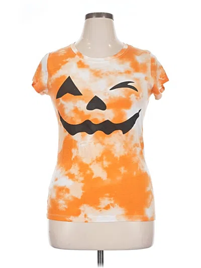 Pre-owned Wound Up Short Sleeve T-shirt In Orange