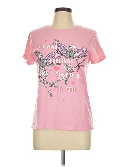 Pre-owned Wound Up Short Sleeve T-shirt In Pink