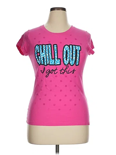 Pre-owned Wound Up Short Sleeve T-shirt In Pink