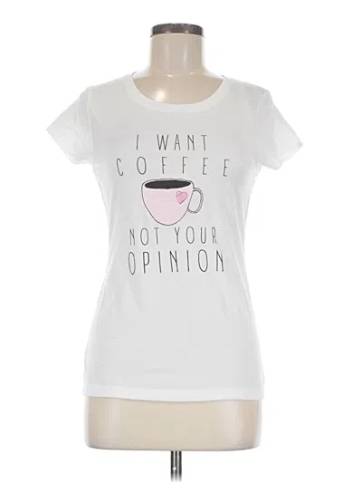 Pre-owned Wound Up Short Sleeve T-shirt In White