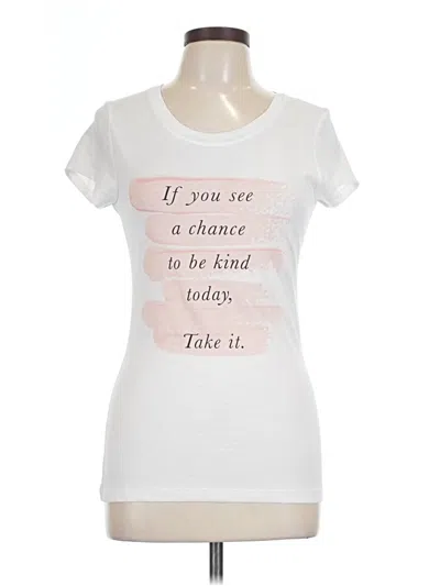 Pre-owned Wound Up Short Sleeve T-shirt In White