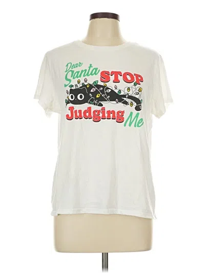 Pre-owned Wound Up Short Sleeve T-shirt In White