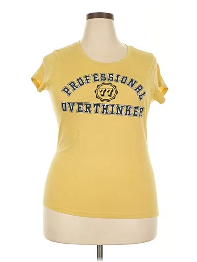 Pre-owned Wound Up Short Sleeve T-shirt In Yellow