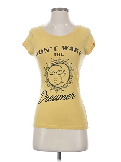 Pre-owned Wound Up Short Sleeve T-shirt In Yellow
