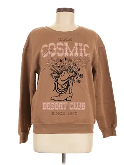 Pre-owned Wound Up Sweatshirt In Brown