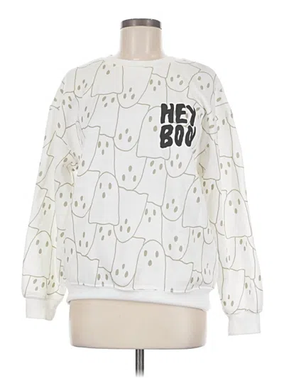 Pre-owned Wound Up Sweatshirt In White
