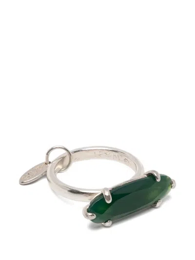 Wouters & Hendrix Agate-embellishment Ring In Silver