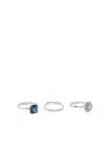 Wouters & Hendrix Gold 18k White Gold Topaz And Diamond Ring Set In White