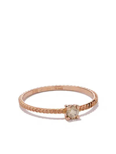 Wouters & Hendrix Gold 18kt Gold Diamond Uzerai Exclusive Ring In Pink Gold