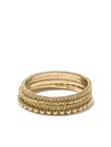 Wouters & Hendrix Gold 18kt Gold Four Rings Set In Metallic