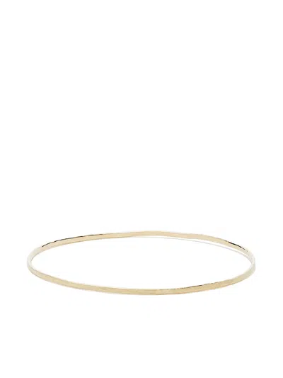 Wouters & Hendrix Gold 18kt Gold Hammered Bangle In Yellow Gold