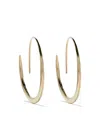 Wouters & Hendrix Gold 18kt Gold Hammered Hoop Earrings In Yellow Gold