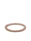 Wouters & Hendrix Gold 18kt Rose Gold Ball Chain Ring In Pink Gold