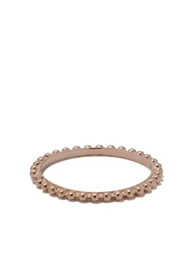 Wouters & Hendrix Gold 18kt Rose Gold Ball Chain Ring In Pink Gold
