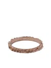 Wouters & Hendrix Gold 18kt Rose Gold Figaro Chain Ring In Pink Gold