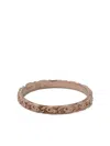 Wouters & Hendrix Gold 18kt Rose Gold Snail Diamond Chain Ring In Pink Gold