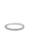 Wouters & Hendrix Gold 18kt White Gold Ball Chain Ring In White Gold