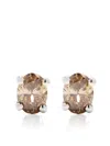 Wouters & Hendrix Gold 18kt White Gold Diamond Stud Earrings In Silber