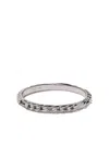 Wouters & Hendrix Gold 18kt White Gold Figaro Chain Ring In White Gold