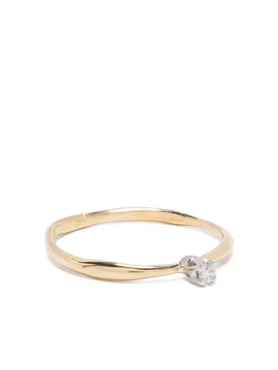 Wouters & Hendrix Gold 18kt White Gold Solitaire Ring