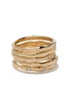 Wouters & Hendrix Gold 18kt Yellow Gold Diamond Set Of Rings In Yellow Gold