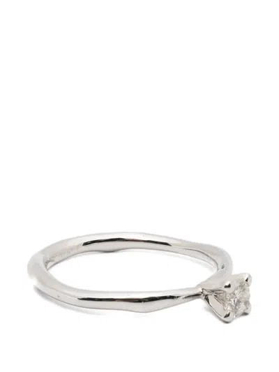 Wouters & Hendrix Gold Diamond Ring In Silver