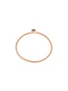 Wouters & Hendrix Gold Single Champagne Diamond Ring In Pink