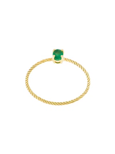 Wouters & Hendrix Gold Twisted Design Ring In Gold