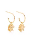 Wouters & Hendrix Hoop Earrings With Daisy Pendants