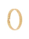 Wouters & Hendrix Knit Texture Bracelet In Gold