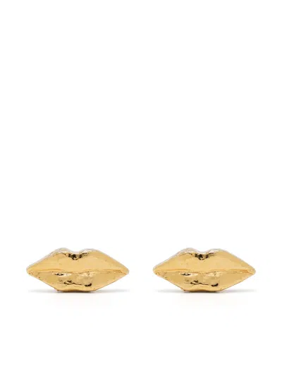 Wouters & Hendrix Lips Stud Earrings In Gold