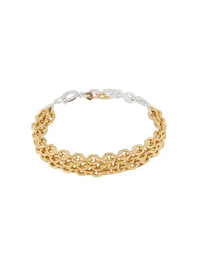 Wouters & Hendrix Multiple Strap Chain Bracelet In Silver