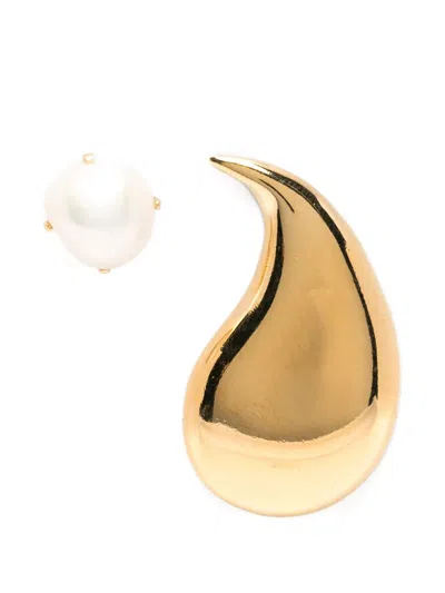 Wouters & Hendrix Pearl-embellishment Earrings In Gold