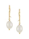 Wouters & Hendrix Reves De Reves Branch Pearl Earrings In Gold