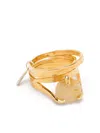 Wouters & Hendrix Stacked Stone Ring In Gold