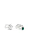 Wouters & Hendrix Statement Ring Ensemble With Salamander And Emerald And Clear Crystal