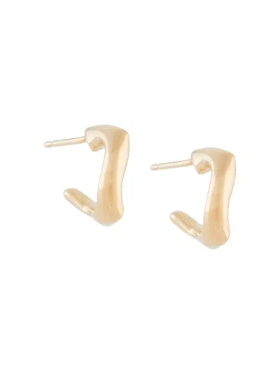 Wouters & Hendrix Twisted Hoop Earrings In Gold