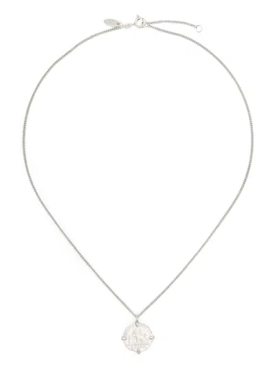 Wouters & Hendrix Coin-pendant Necklace In Silver