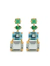 Wouters & Hendrix Crystal-embellished Pendant Earrings In Gold
