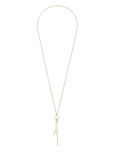 Wouters & Hendrix Gold 18kt Yellow Gold Spikes, Pearls And Claws Necklace