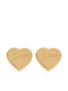 Wouters & Hendrix Heart-shaped Stud Earrings In Gold