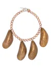 Wouters & Hendrix Large-mussels Chain Necklace In Gold