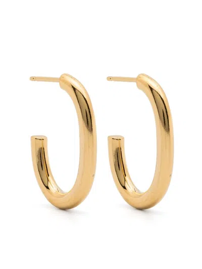 Wouters & Hendrix Les Eternelles Hoop Earrings In 金色